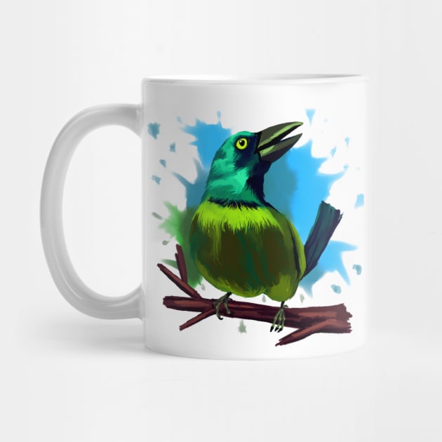 Colorful Grackle by Antiope